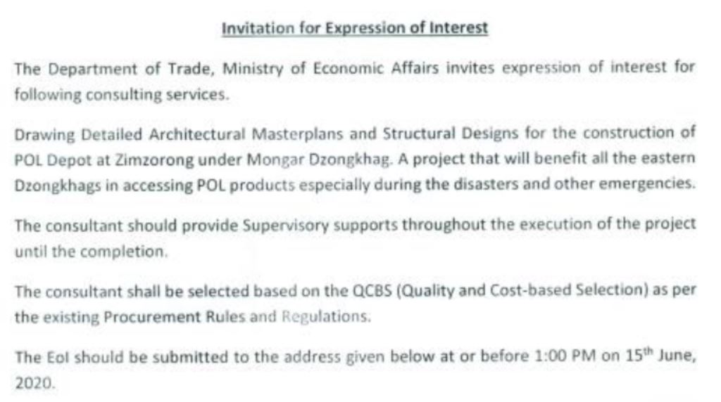 Invitation for Expression of Interest